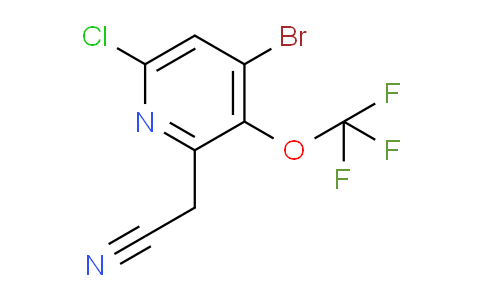 4-Bromo-6-chloro-3-(trifluoromethoxy)pyridine-2-acetonitrile