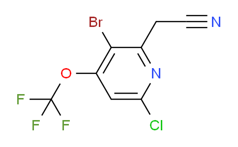 AM191101 | 1803602-36-9 | 3-Bromo-6-chloro-4-(trifluoromethoxy)pyridine-2-acetonitrile