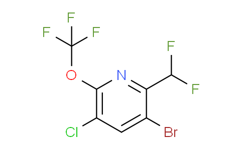 AM191108 | 1804378-36-6 | 3-Bromo-5-chloro-2-(difluoromethyl)-6-(trifluoromethoxy)pyridine