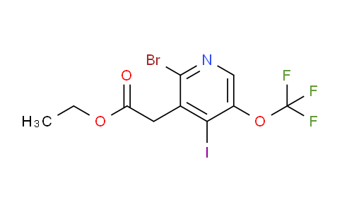 Ethyl 2-bromo-4-iodo-5-(trifluoromethoxy)pyridine-3-acetate