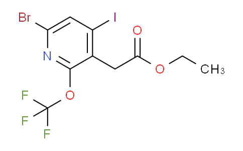 Ethyl 6-bromo-4-iodo-2-(trifluoromethoxy)pyridine-3-acetate