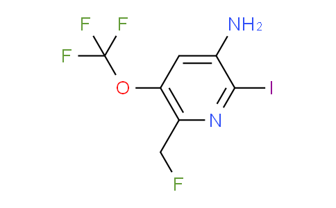 3-Amino-6-(fluoromethyl)-2-iodo-5-(trifluoromethoxy)pyridine