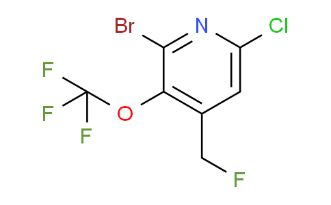 2-Bromo-6-chloro-4-(fluoromethyl)-3-(trifluoromethoxy)pyridine