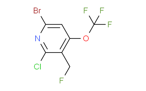 6-Bromo-2-chloro-3-(fluoromethyl)-4-(trifluoromethoxy)pyridine
