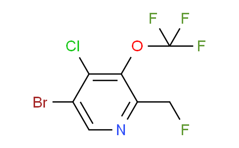 5-Bromo-4-chloro-2-(fluoromethyl)-3-(trifluoromethoxy)pyridine
