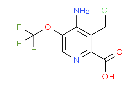 4-Amino-3-(chloromethyl)-5-(trifluoromethoxy)pyridine-2-carboxylic acid