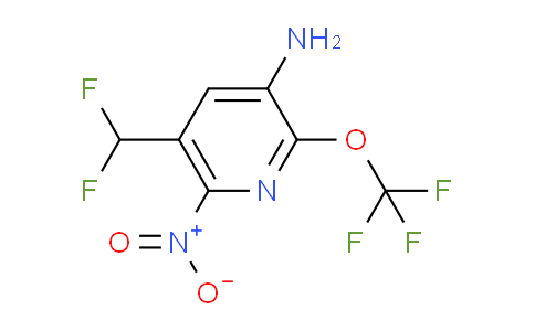 AM191278 | 1804539-96-5 | 3-Amino-5-(difluoromethyl)-6-nitro-2-(trifluoromethoxy)pyridine