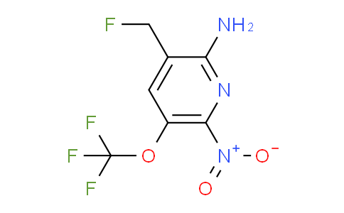 2-Amino-3-(fluoromethyl)-6-nitro-5-(trifluoromethoxy)pyridine