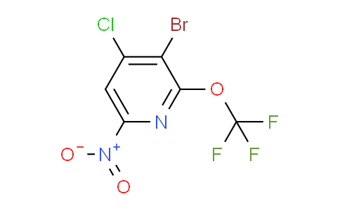 3-Bromo-4-chloro-6-nitro-2-(trifluoromethoxy)pyridine