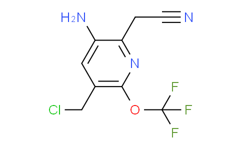 3-Amino-5-(chloromethyl)-6-(trifluoromethoxy)pyridine-2-acetonitrile