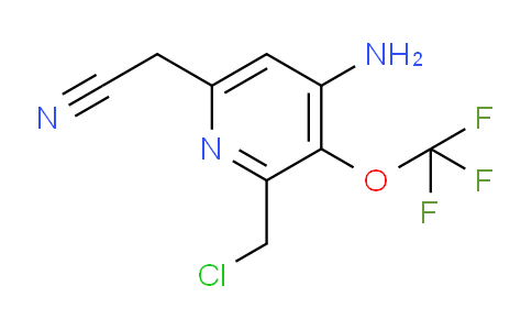 4-Amino-2-(chloromethyl)-3-(trifluoromethoxy)pyridine-6-acetonitrile