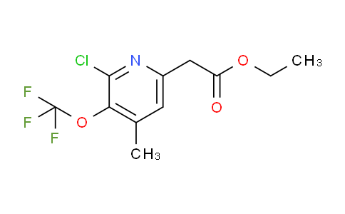 Ethyl 2-chloro-4-methyl-3-(trifluoromethoxy)pyridine-6-acetate