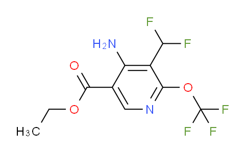 Ethyl 4-amino-3-(difluoromethyl)-2-(trifluoromethoxy)pyridine-5-carboxylate