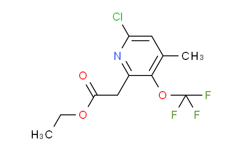 Ethyl 6-chloro-4-methyl-3-(trifluoromethoxy)pyridine-2-acetate