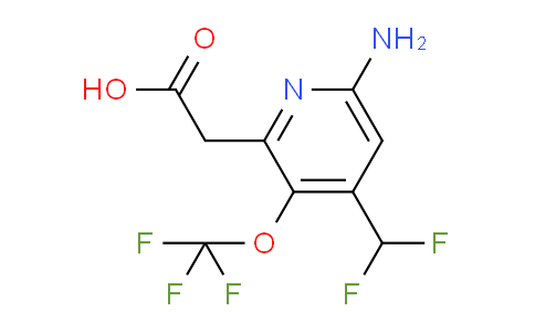 AM191468 | 1803603-10-2 | 6-Amino-4-(difluoromethyl)-3-(trifluoromethoxy)pyridine-2-acetic acid