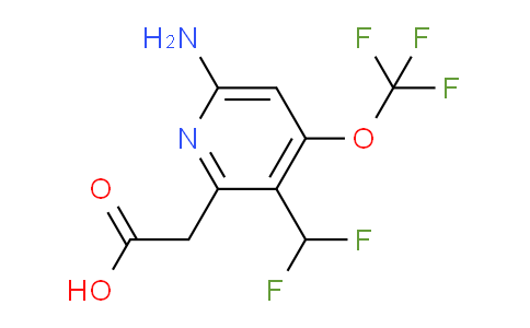 AM191470 | 1804535-92-9 | 6-Amino-3-(difluoromethyl)-4-(trifluoromethoxy)pyridine-2-acetic acid