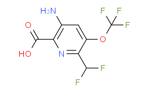 AM191475 | 1804610-53-4 | 5-Amino-2-(difluoromethyl)-3-(trifluoromethoxy)pyridine-6-carboxylic acid
