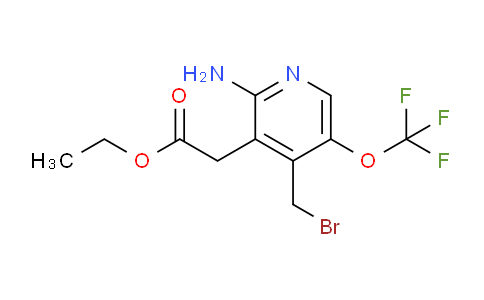 Ethyl 2-amino-4-(bromomethyl)-5-(trifluoromethoxy)pyridine-3-acetate