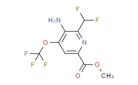 AM191495 | 1804610-75-0 | Methyl 3-amino-2-(difluoromethyl)-4-(trifluoromethoxy)pyridine-6-carboxylate