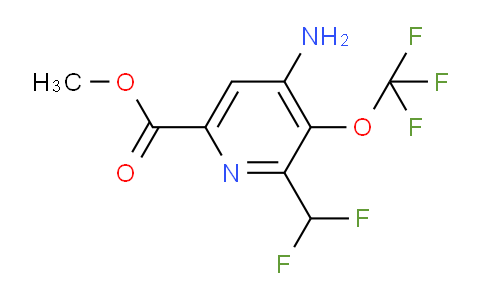 AM191511 | 1803952-01-3 | Methyl 4-amino-2-(difluoromethyl)-3-(trifluoromethoxy)pyridine-6-carboxylate