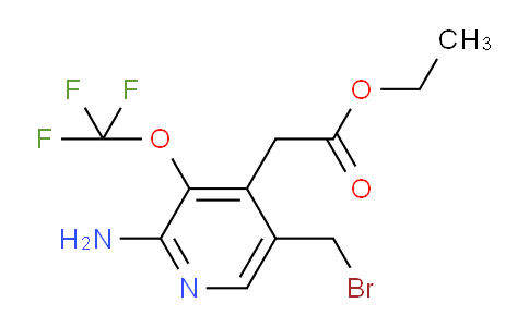 AM19152 | 1804020-10-7 | Ethyl 2-amino-5-(bromomethyl)-3-(trifluoromethoxy)pyridine-4-acetate