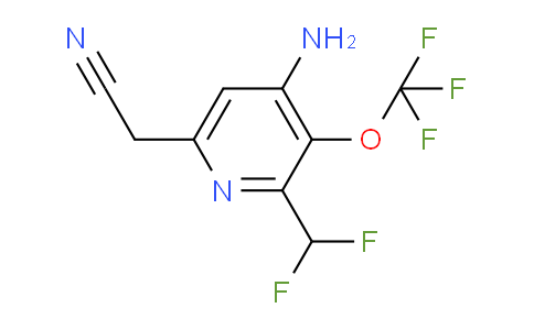 AM191551 | 1804539-89-6 | 4-Amino-2-(difluoromethyl)-3-(trifluoromethoxy)pyridine-6-acetonitrile