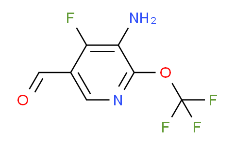 3-Amino-4-fluoro-2-(trifluoromethoxy)pyridine-5-carboxaldehyde