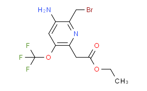 AM19167 | 1804534-10-8 | Ethyl 3-amino-2-(bromomethyl)-5-(trifluoromethoxy)pyridine-6-acetate