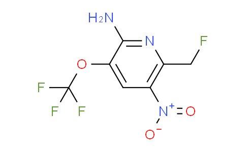 2-Amino-6-(fluoromethyl)-5-nitro-3-(trifluoromethoxy)pyridine