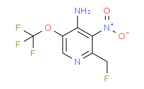4-Amino-2-(fluoromethyl)-3-nitro-5-(trifluoromethoxy)pyridine