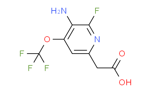 3-Amino-2-fluoro-4-(trifluoromethoxy)pyridine-6-acetic acid