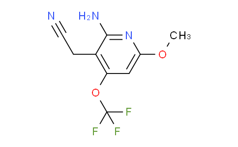 2-Amino-6-methoxy-4-(trifluoromethoxy)pyridine-3-acetonitrile