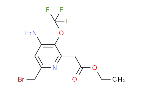 AM19185 | 1804534-30-2 | Ethyl 4-amino-6-(bromomethyl)-3-(trifluoromethoxy)pyridine-2-acetate