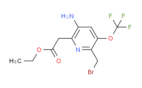 AM19195 | 1804584-33-5 | Ethyl 5-amino-2-(bromomethyl)-3-(trifluoromethoxy)pyridine-6-acetate
