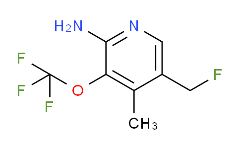 2-Amino-5-(fluoromethyl)-4-methyl-3-(trifluoromethoxy)pyridine