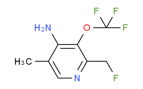 4-Amino-2-(fluoromethyl)-5-methyl-3-(trifluoromethoxy)pyridine