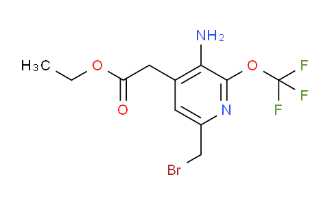 AM19199 | 1804467-83-1 | Ethyl 3-amino-6-(bromomethyl)-2-(trifluoromethoxy)pyridine-4-acetate