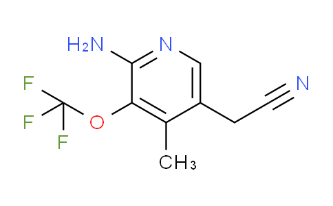 2-Amino-4-methyl-3-(trifluoromethoxy)pyridine-5-acetonitrile