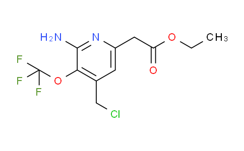 Ethyl 2-amino-4-(chloromethyl)-3-(trifluoromethoxy)pyridine-6-acetate