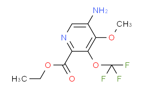 Ethyl 5-amino-4-methoxy-3-(trifluoromethoxy)pyridine-2-carboxylate