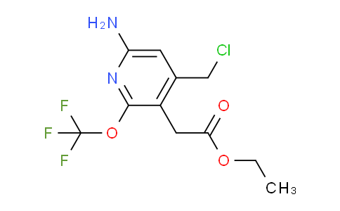 Ethyl 6-amino-4-(chloromethyl)-2-(trifluoromethoxy)pyridine-3-acetate