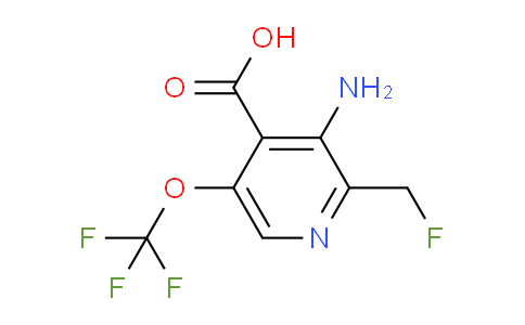 3-Amino-2-(fluoromethyl)-5-(trifluoromethoxy)pyridine-4-carboxylic acid