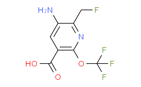 3-Amino-2-(fluoromethyl)-6-(trifluoromethoxy)pyridine-5-carboxylic acid