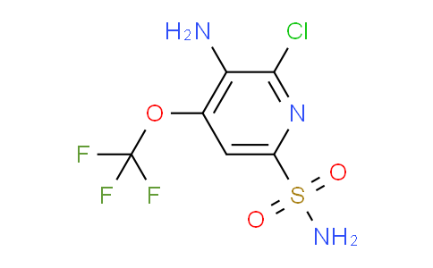 3-Amino-2-chloro-4-(trifluoromethoxy)pyridine-6-sulfonamide