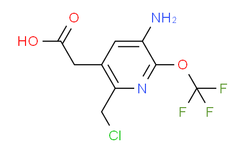 3-Amino-6-(chloromethyl)-2-(trifluoromethoxy)pyridine-5-acetic acid