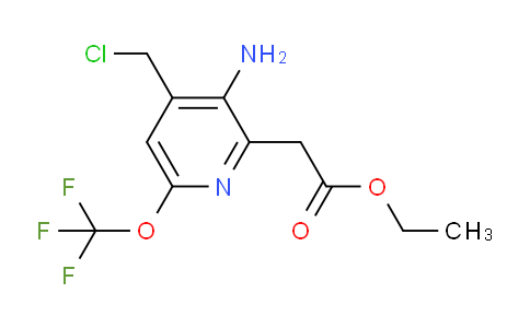 AM19234 | 1806106-73-9 | Ethyl 3-amino-4-(chloromethyl)-6-(trifluoromethoxy)pyridine-2-acetate