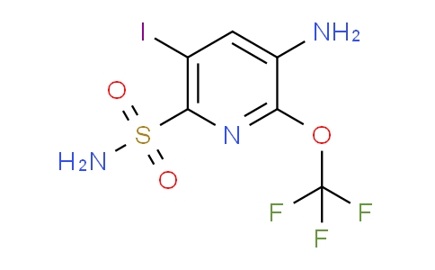 3-Amino-5-iodo-2-(trifluoromethoxy)pyridine-6-sulfonamide