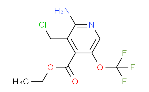 Ethyl 2-amino-3-(chloromethyl)-5-(trifluoromethoxy)pyridine-4-carboxylate