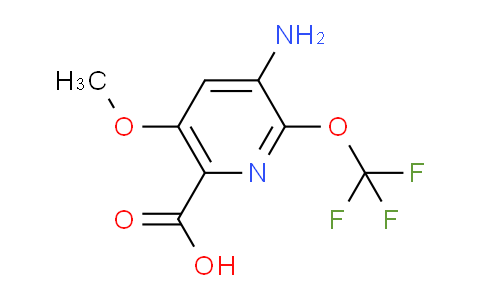 AM192474 | 1803935-79-6 | 3-Amino-5-methoxy-2-(trifluoromethoxy)pyridine-6-carboxylic acid