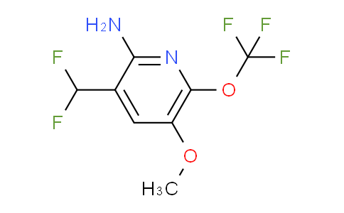 2-Amino-3-(difluoromethyl)-5-methoxy-6-(trifluoromethoxy)pyridine